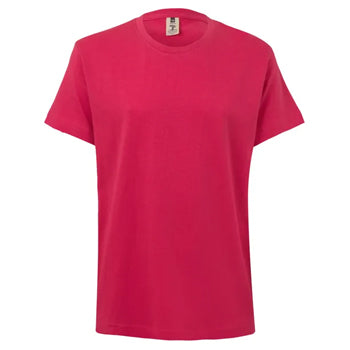 T-Shirt Criança Algodão 155g Rosa Forte Tamanho 5/6