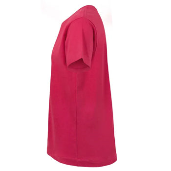 T-Shirt Criança Algodão 155g Rosa Forte Tamanho 5/6
