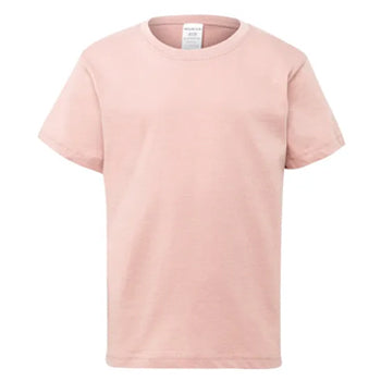 T-Shirt Criança Algodão 155g Rosa Pastel Tamanho 7/8