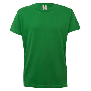 T-Shirt Criança Algodão 155g Verde Kelly Tamanho 3/4