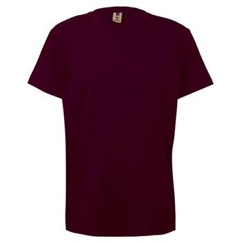 T-Shirt Criança Algodão 155g Bordeaux Tamanho 12/14