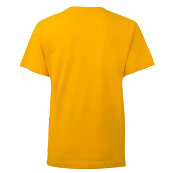 T-Shirt Criança Algodão 155g Amarelo Tamanho 1/2 Pack 2un