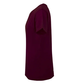 T-Shirt Criança Algodão 155g Bordeaux Tamanho 1/2 Pack 2un