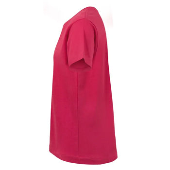 T-Shirt Criança Algodão 155g Rosa Forte Tamanho 9/11 Pack2