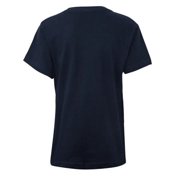 T-Shirt Criança Algodão 155g Azul Navy Tamanho 12/14 Pack2