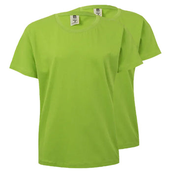 T-Shirt Criança Algodão 155g Lima Tamanho 3/4 Pack 2un