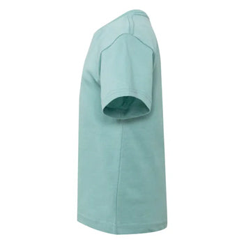 T-Shirt Criança Algodão 155g Verde Pastel Tam 5/6 Pack 2un