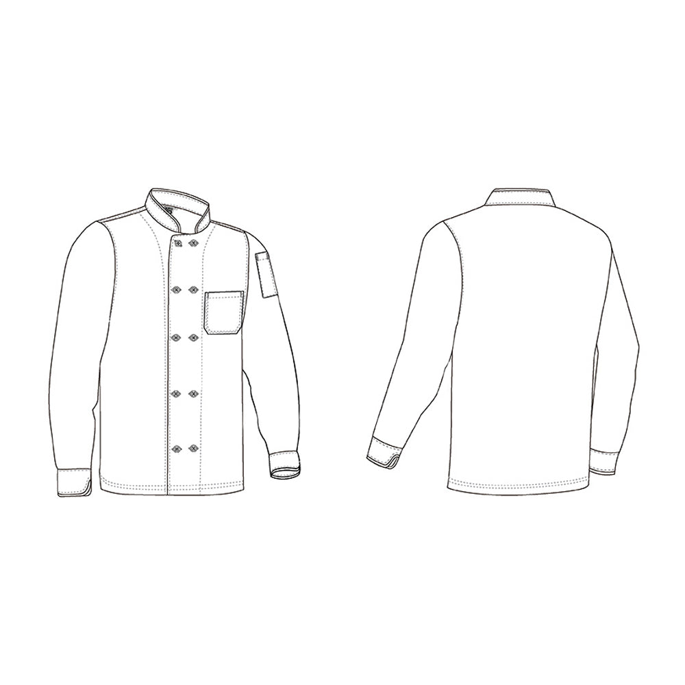 Jaleca Manga Comprida Tamanho 3XL Preto