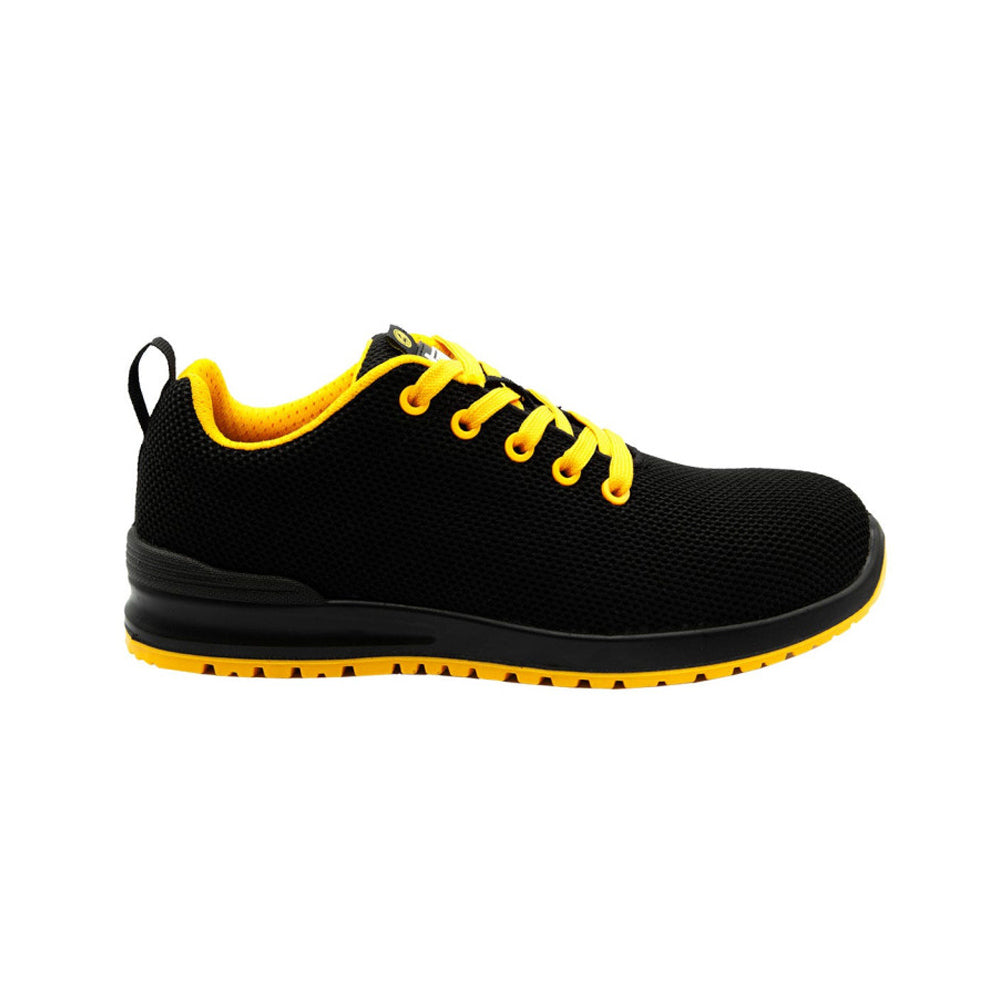 Sapatos Segurança Tamanho 40 Baixo S1P ESD SRC Preto/Amarelo