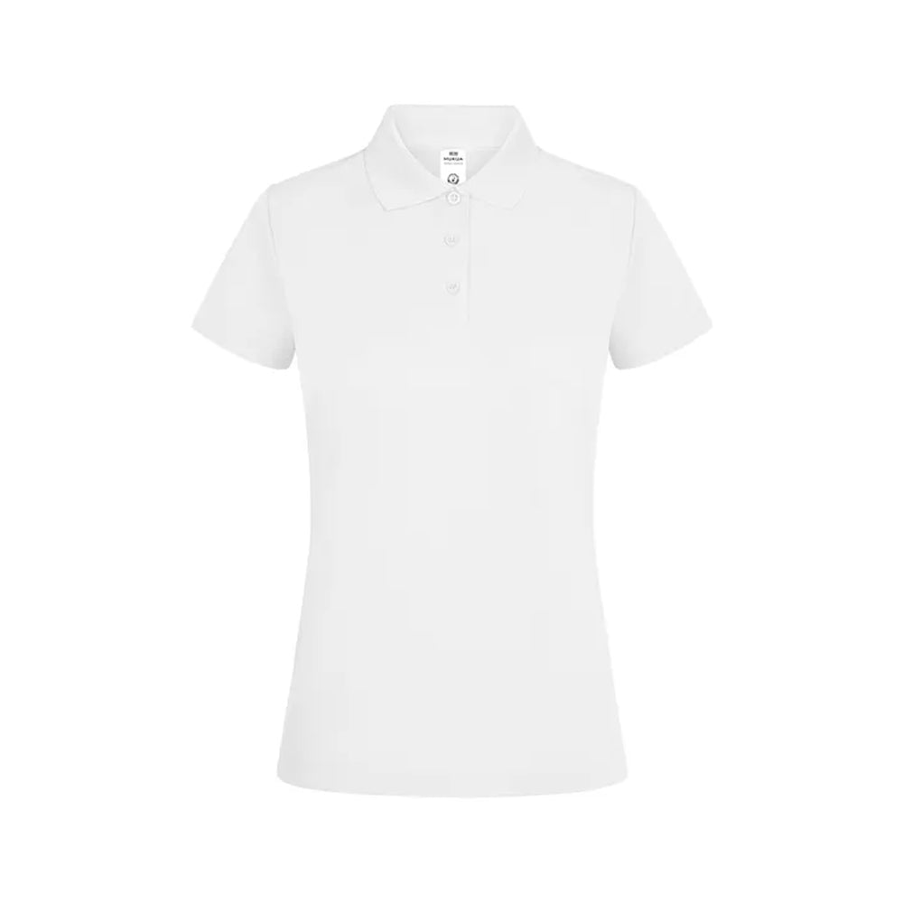 Polo Mulher Manga Curta CoolPass 160g Branco Tamanho S
