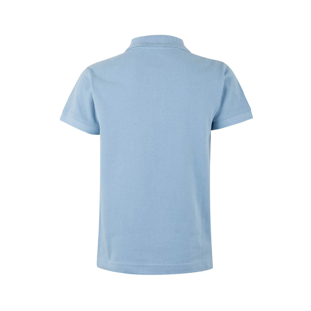 Polo Manga Curta Criança Azul Claro Tamanho 5/6