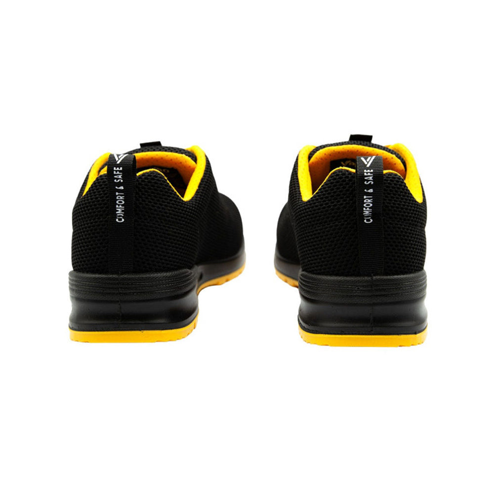 Sapatos Segurança Tamanho 44 Baixo S1P ESD SRC Preto/Amarelo