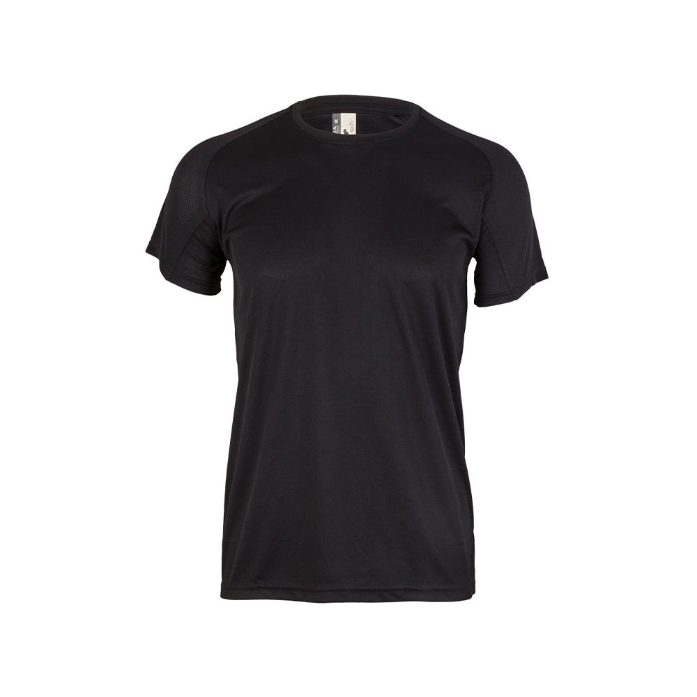 T-Shirt Adulto 100% Poliéster Bird Eye 130g Preto Tamanho M