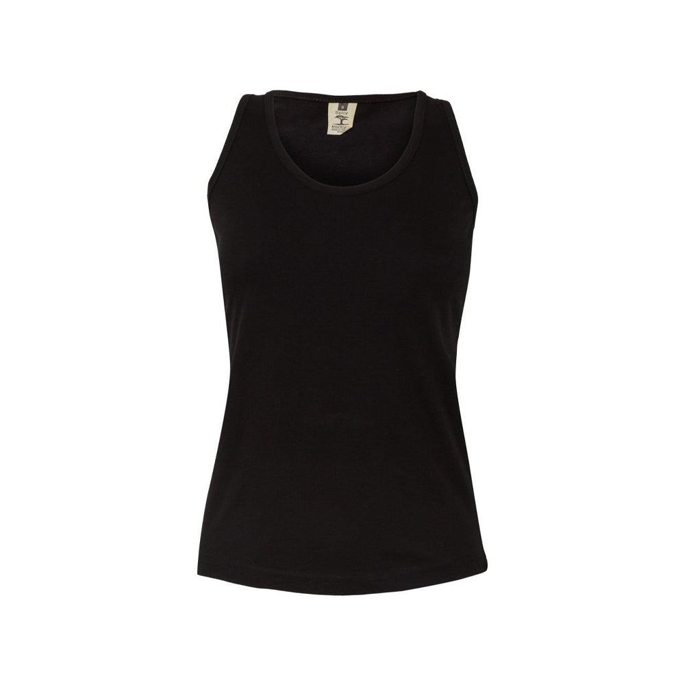 Top Alças Mulher 100% Algodão RingSpun 155g Preto Tam.M