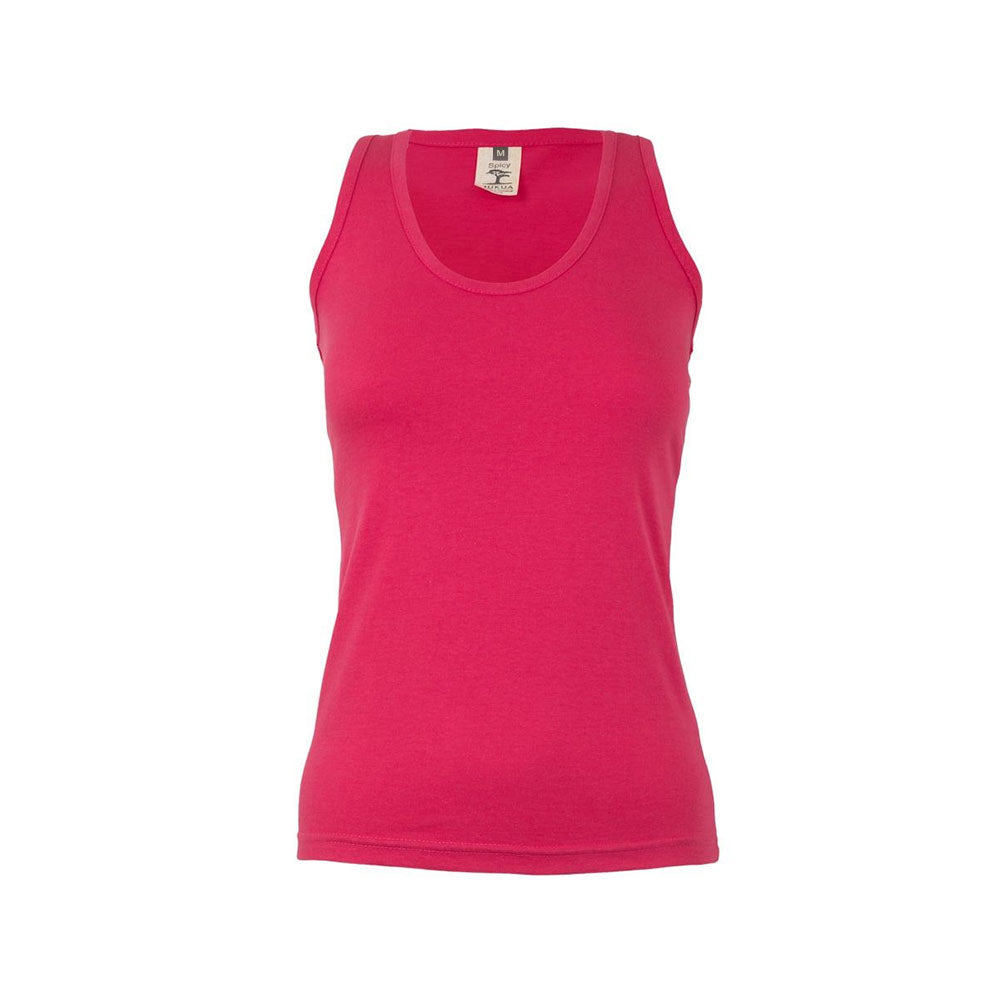 Top Alças Mulher 100% Algodão RingSpun 155g Fuchsia Tam.M