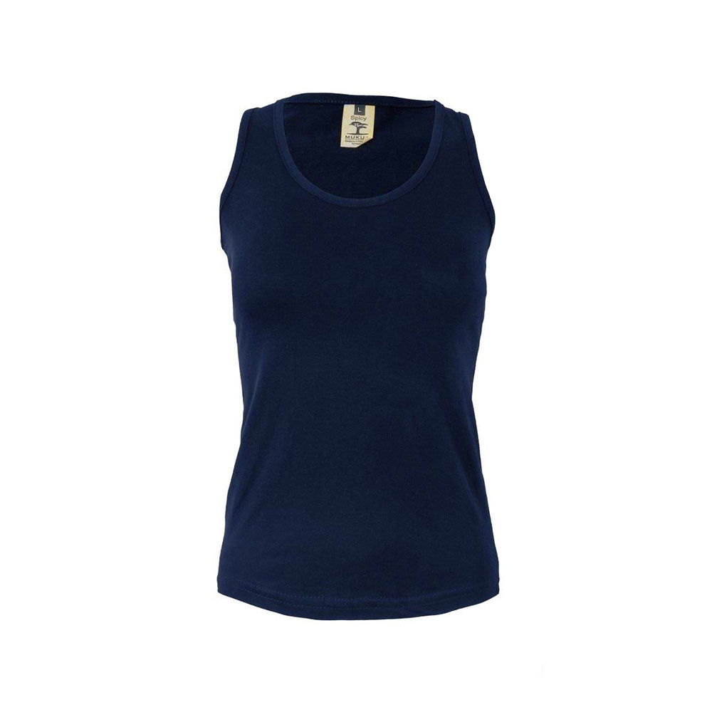Top Alças Mulher 100% Algodão RingSpun 155g Navy Tam.L