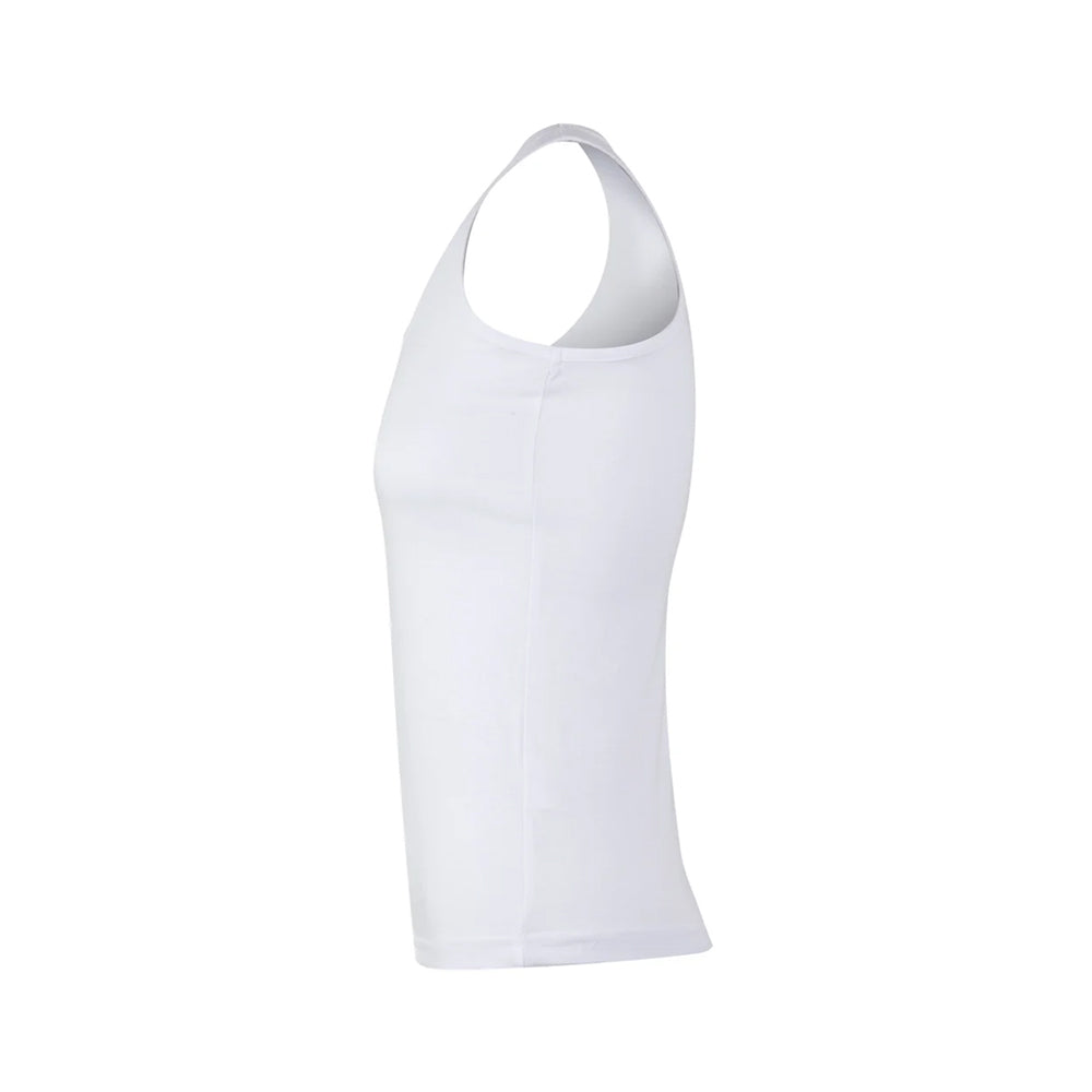 Top Alças Mulher 100% Algodão RingSpun 155g Branco Tam.L