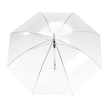 Guarda-Chuva Automático 8 Varas Transparente Cabo Plástico