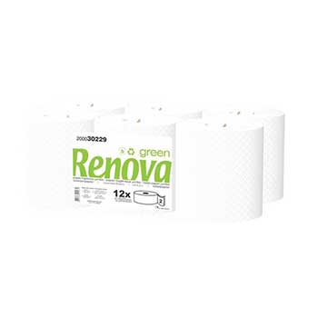 Papel Higiénico (Jumbo) 120mts 2Fls 17g Renova Green 12un