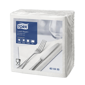 Guardanapos 33x33 2Fls Branco TORK Advanced 36x100=3600un