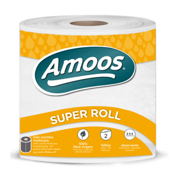 Rolo Multiusos 070mx22cm 38g 2Fls AMOOS Super Roll 1un