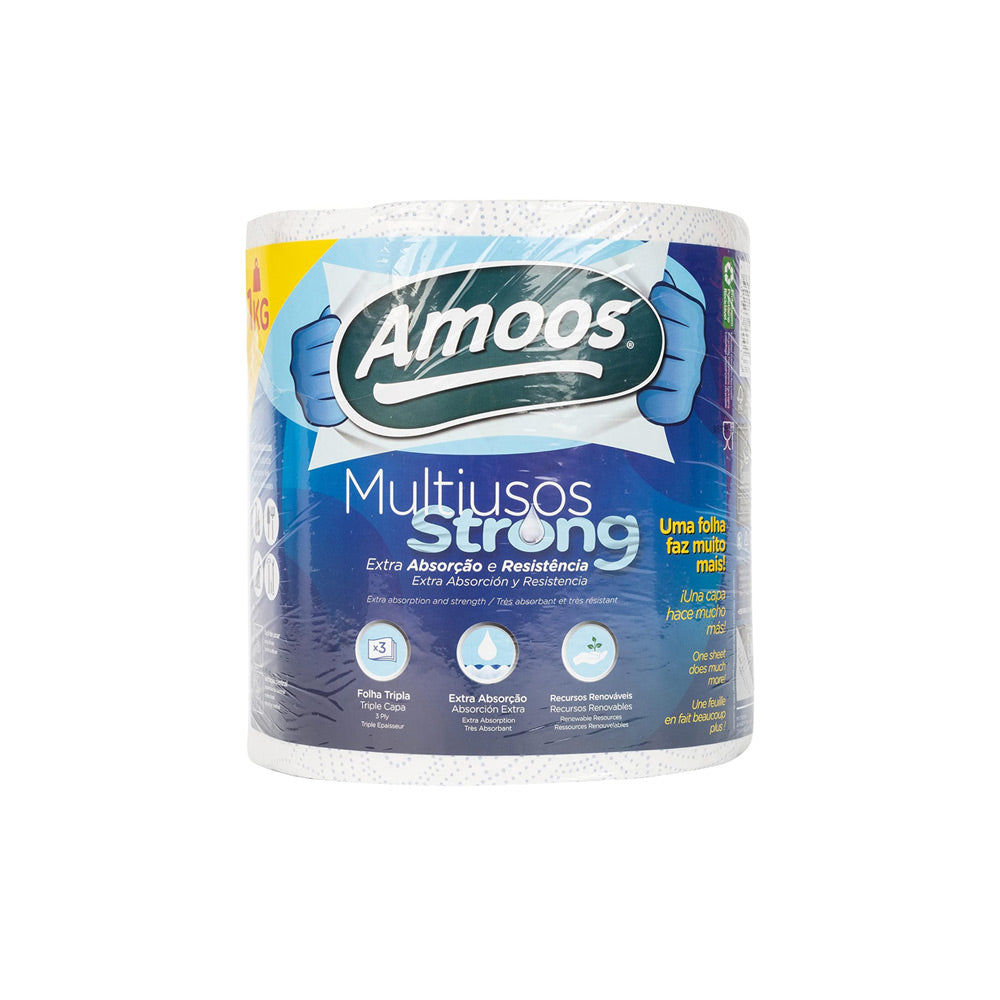 Rolo Multiusos 070mx22cm 63g 3Fls AMOOS Strong 1un