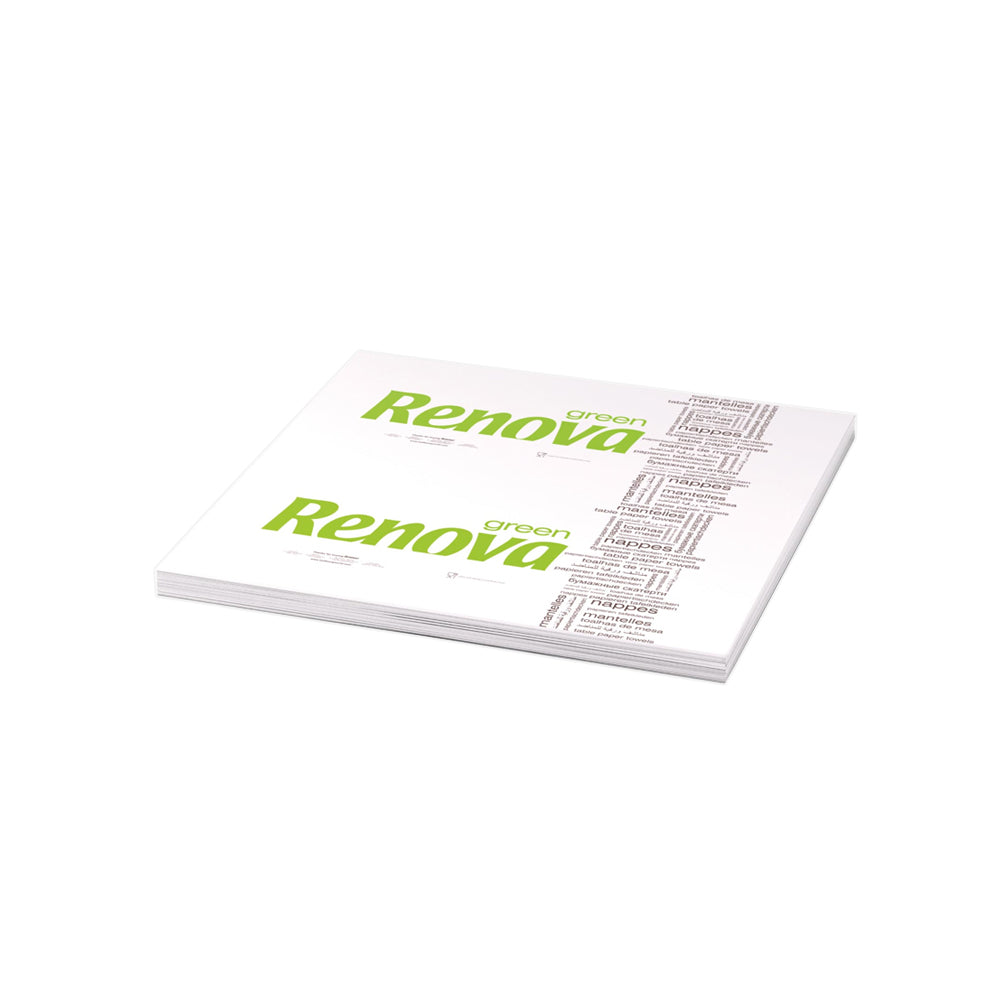 Toalhas Mesa Papel 60x60cm 40g Branco 200un