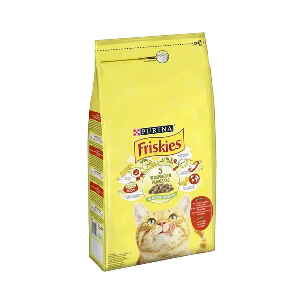 Alimento Seco para Gato Friskies Frango/Vaca Adulto 1,5Kg