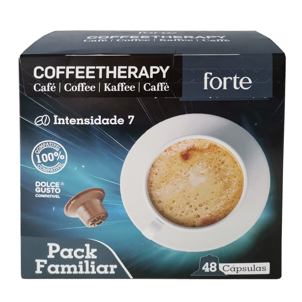 Café Cápsulas p/Dolce Gusto CoffeeTherapy Forte 48un