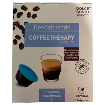 Café Cápsulas p/Dolce Gusto CoffeeTherapy Descafeinado 16un