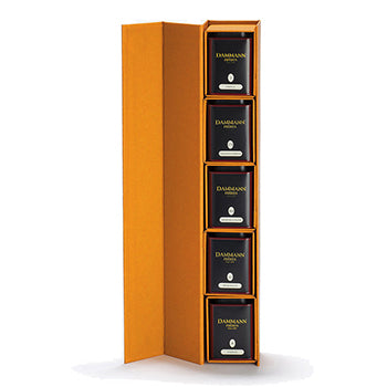 Caixa Coffret Tubo Chás  30grx5 Sabores Latas Atlas