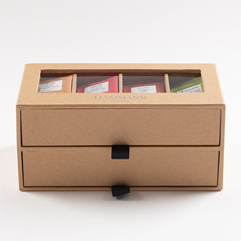 Caixa Coffret Chás 8 Sabores 56 Bolsas 7/7 Kraft