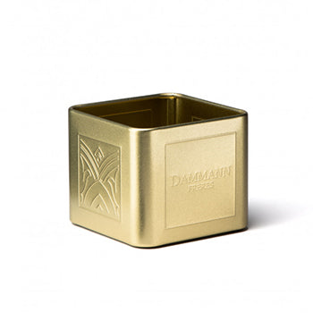 Mini Lata Vazia para 6/8 Saquetas de Chá em Metal Dourado