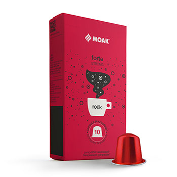 Café Cápsulas p/Nespresso MOAK Forte Rock 10un