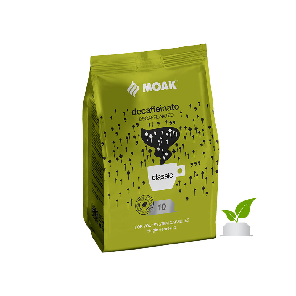 Café Cápsulas ForYou Single Compostável Descafeinado 100un