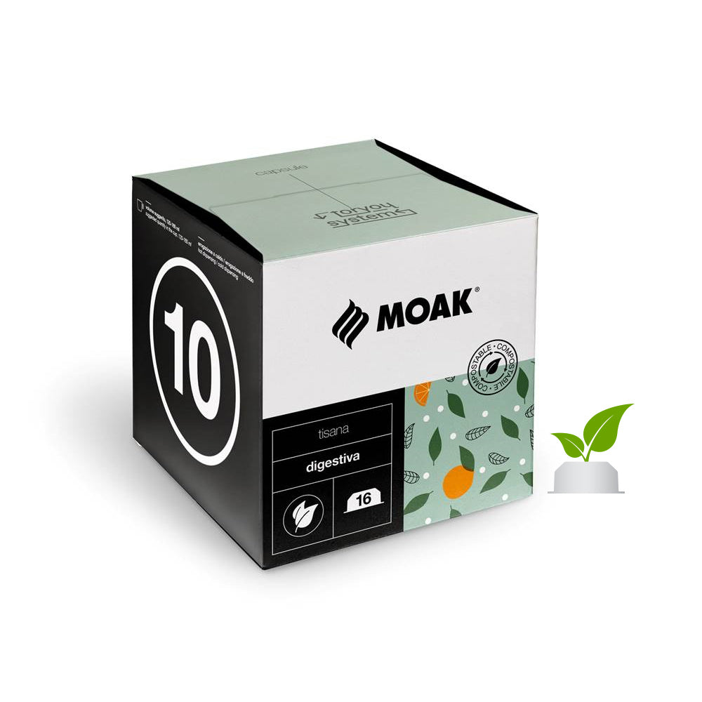 Chá Cápsulas Compostável ForYou MOAK Verde 16un