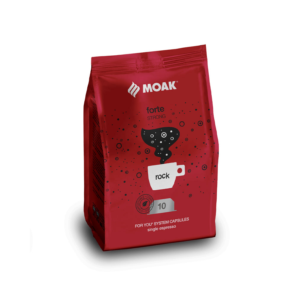 Café Cápsulas ForYou Single MOAK Forte Rock 100un