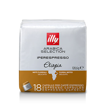 Café Cápsulas IperEspresso ILLY Etiópia Pack 18un
