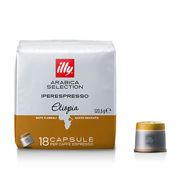 Café Cápsulas IperEspresso ILLY Etiópia Pack 18un
