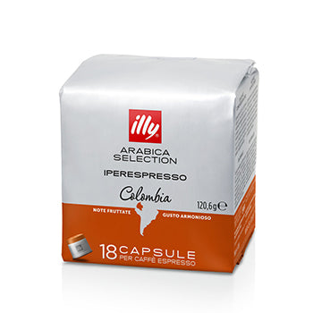 Café Cápsulas IperEspresso ILLY Colômbia Pack 18un
