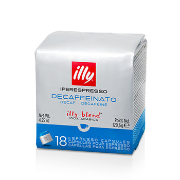 Café Cápsulas IperEspresso ILLY Descafeinado Pack 18un