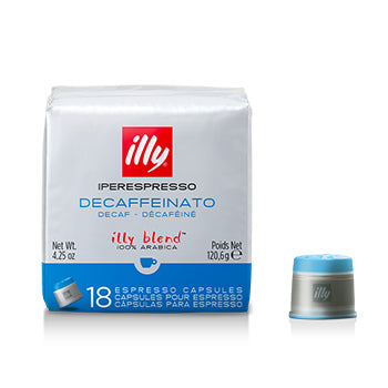 Café Cápsulas IperEspresso ILLY Descafeinado Pack 18un