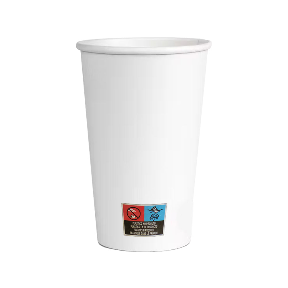 Copos 475ml Papel 16oz Branco 50un