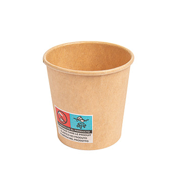 Copos 120ml Cartão Kraft 4oz Bebidas Quentes 50un