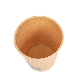 Copos 240ml Cartão Kraft 8oz Bebidas Quentes 50un
