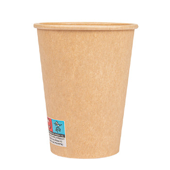 Copos 360ml Cartão Kraft 12oz Bebidas Quentes 50un