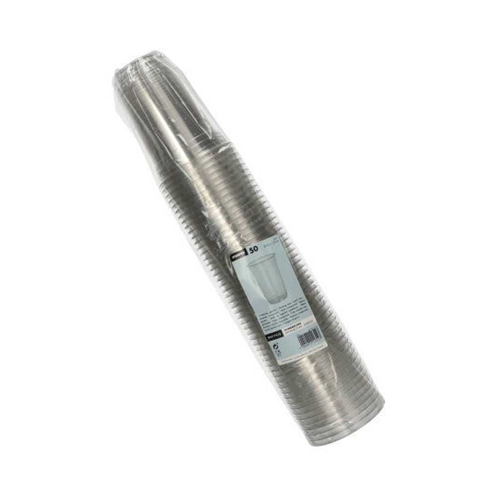 Copos 300ml PET 10oz 11,7cm Transparente 50un