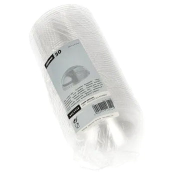 Tampa PET Redonda 9,5cm Transparente Cúpula S/Orificio 50un