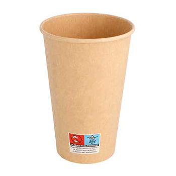 Copos 480ml Cartão Kraft Bebidas Quentes 50un