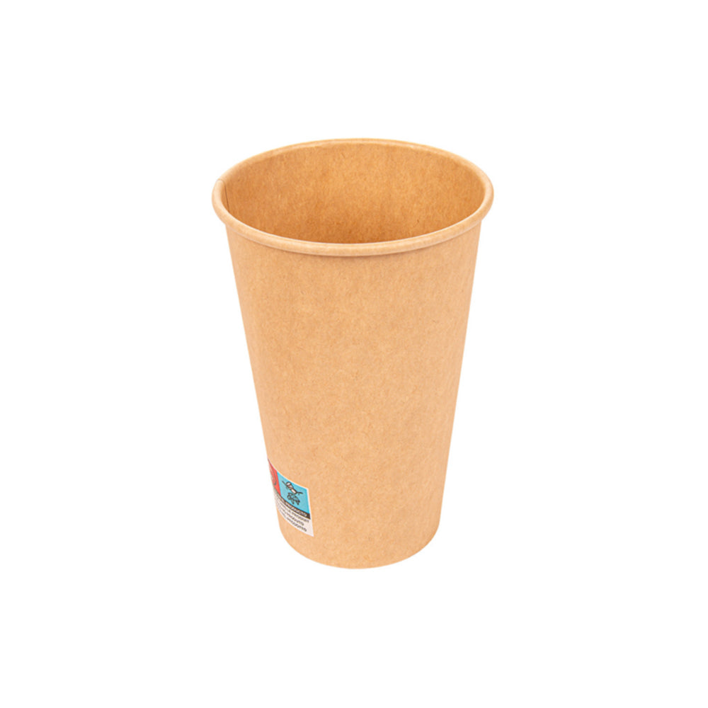 Copos 480ml Cartão Kraft 16oz Bebidas Quentes 50un